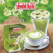 Load image into Gallery viewer, Gold Kili Instant Matcha Ginger Latte 2 boxes 10pks per box
